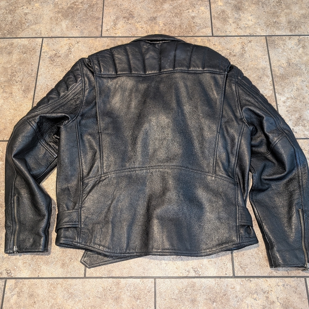 Flying Bikes Leather Jacket Men's Large - Picture 13 of 14